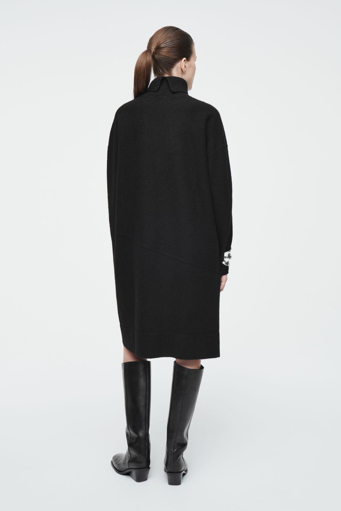 ASYMMETRIC MERINO WOOL DRESS Product Image