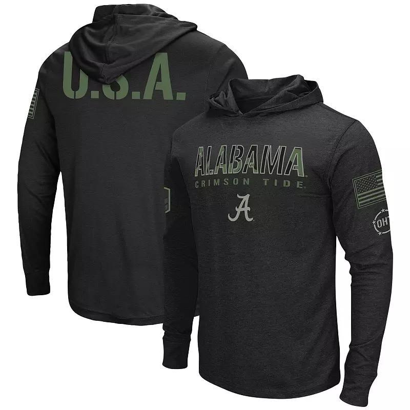 Mens Colosseum Iowa Hawkeyes Big & Tall OHT Military Appreciation Tango Long Sleeve Hoodie T-Shirt Product Image