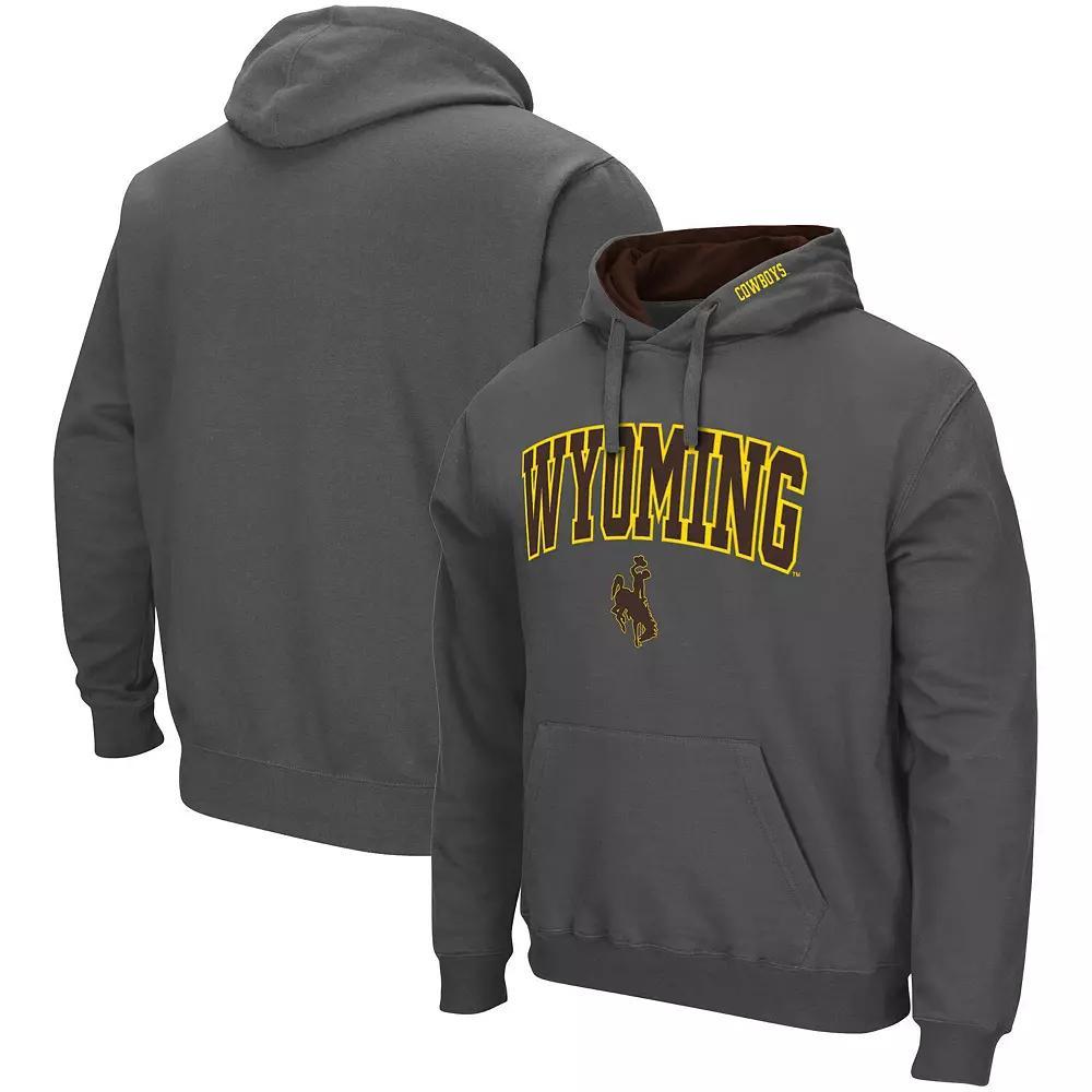 Men's Colosseum Charcoal Stanford Cardinal Arch & Logo 3.0 Pullover Hoodie,  Product Image