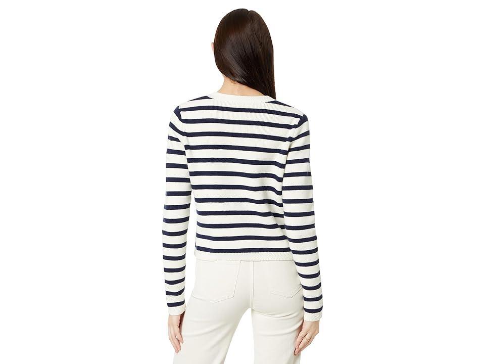 Vineyard Vines Stripe Crew Cardigan (Nautical ) Women's Sweater Product Image