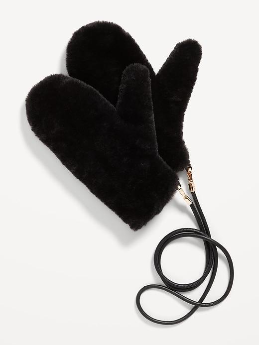 Faux-Fur Mittens Product Image