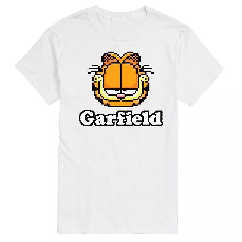 Men's Garfield Video Game Garfield Logo Graphic Tee, Size: Large, Red Product Image