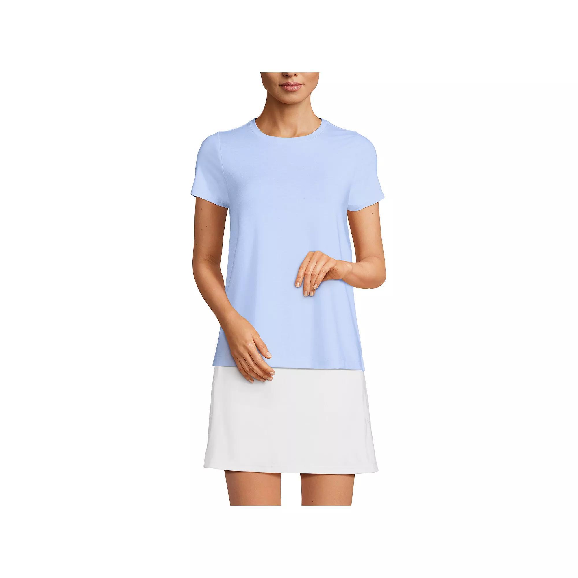 Women's Lands' End Power Performance Short Sleeve Crewneck T-Shirt,  Product Image