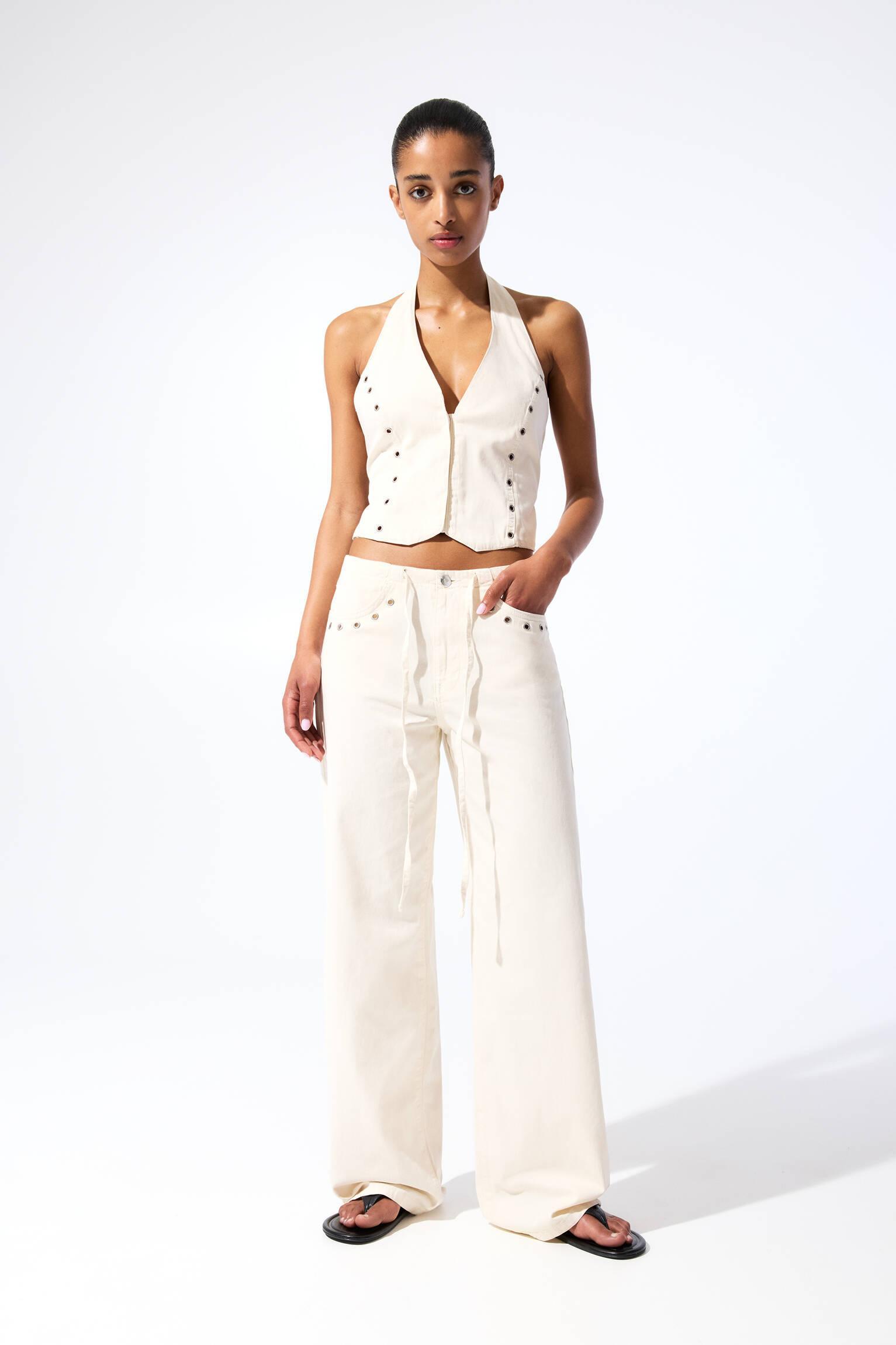 Studded drawstring pants Product Image