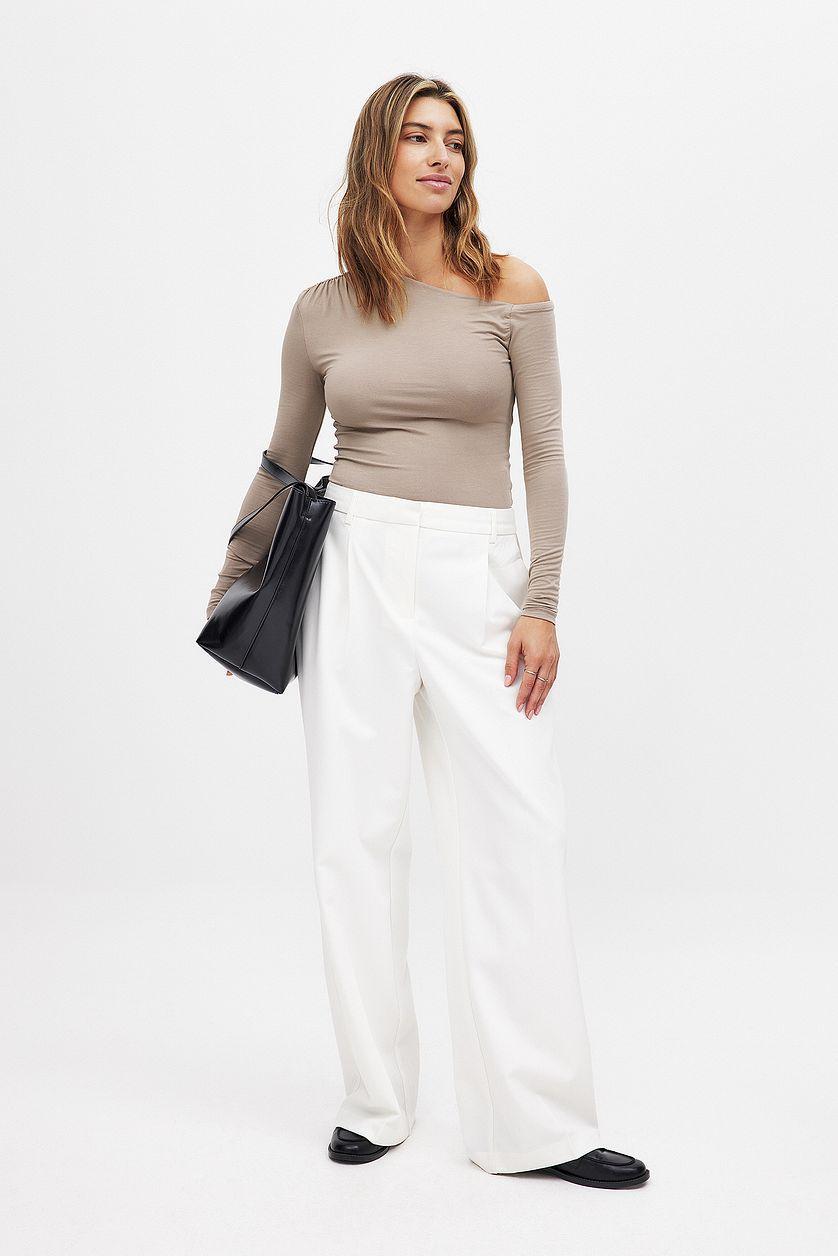 Off Shoulder Jersey Top Product Image