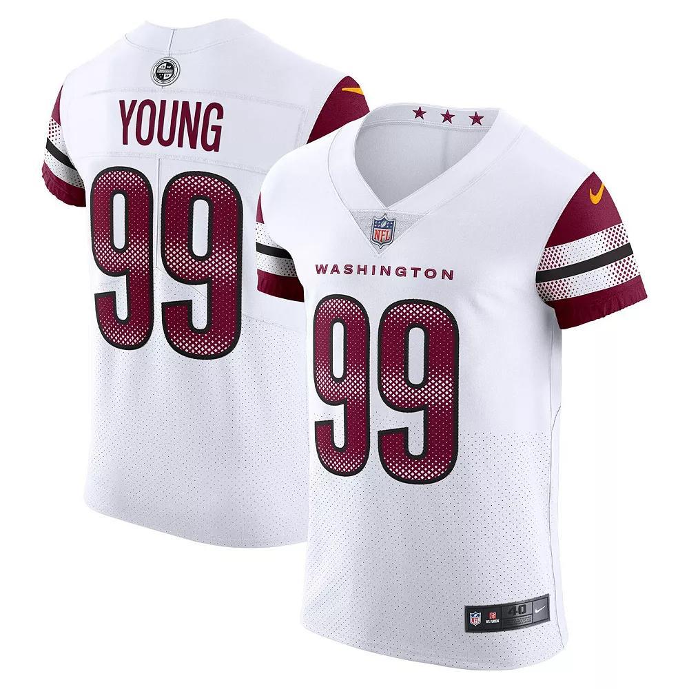 Men's Nike Chase Young White Washington Commanders Vapor Elite Jersey, Size: 56, Wft White Product Image