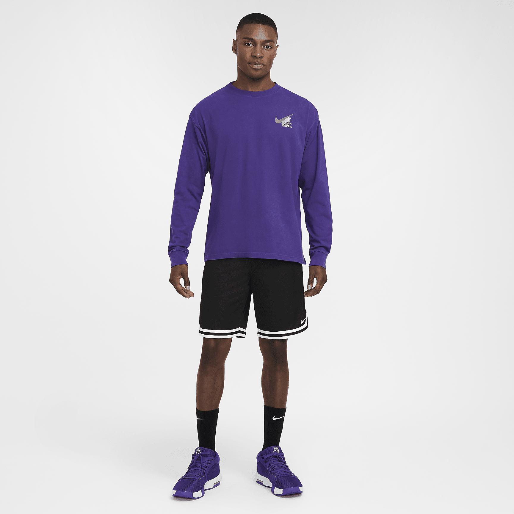 Nike Mens Max90 Long-Sleeve Basketball T-Shirt | HF6195-504 Product Image