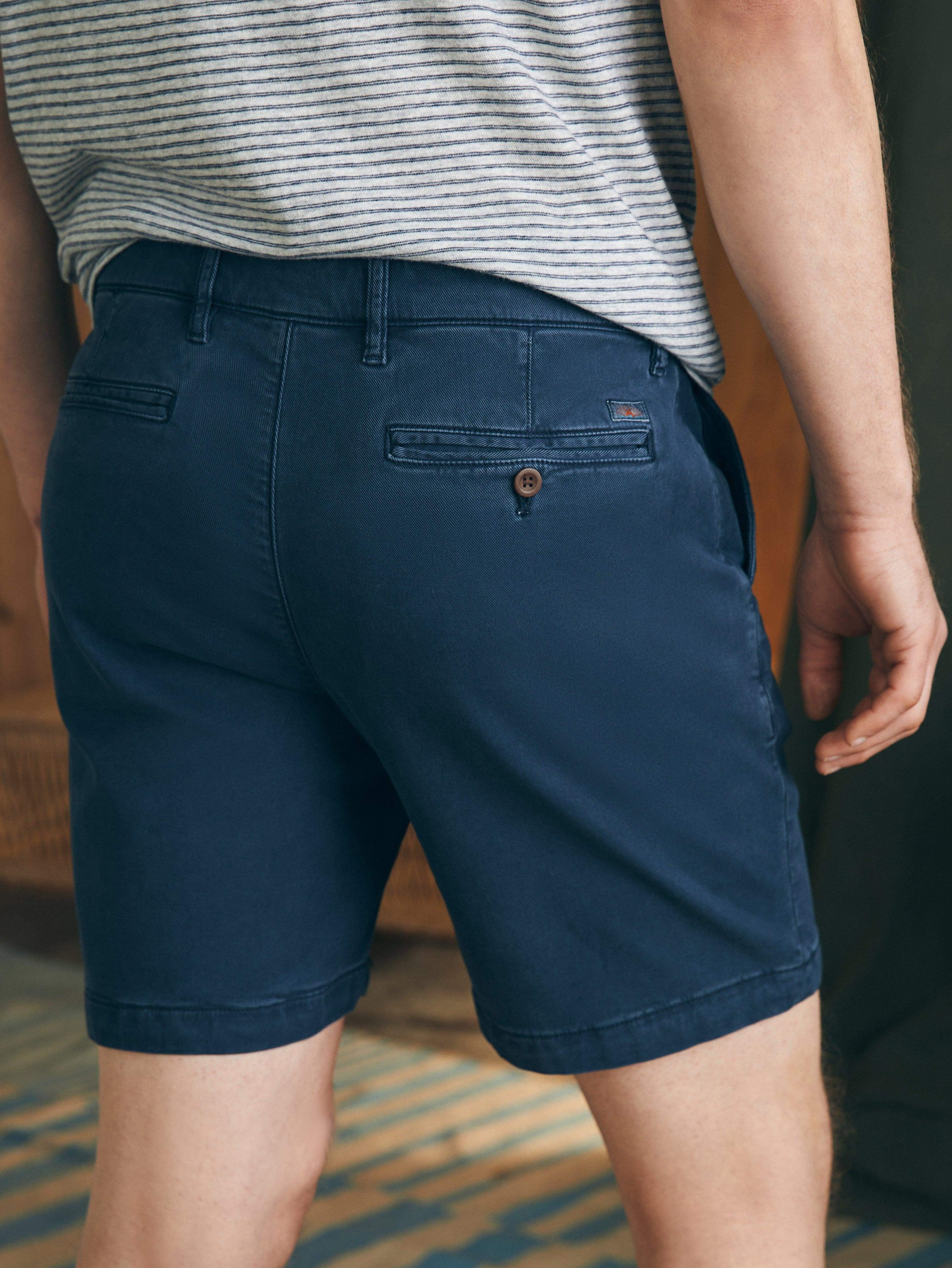 Coastline Stretch Chino Short (8" Inseam) - Blue Nights Male Product Image