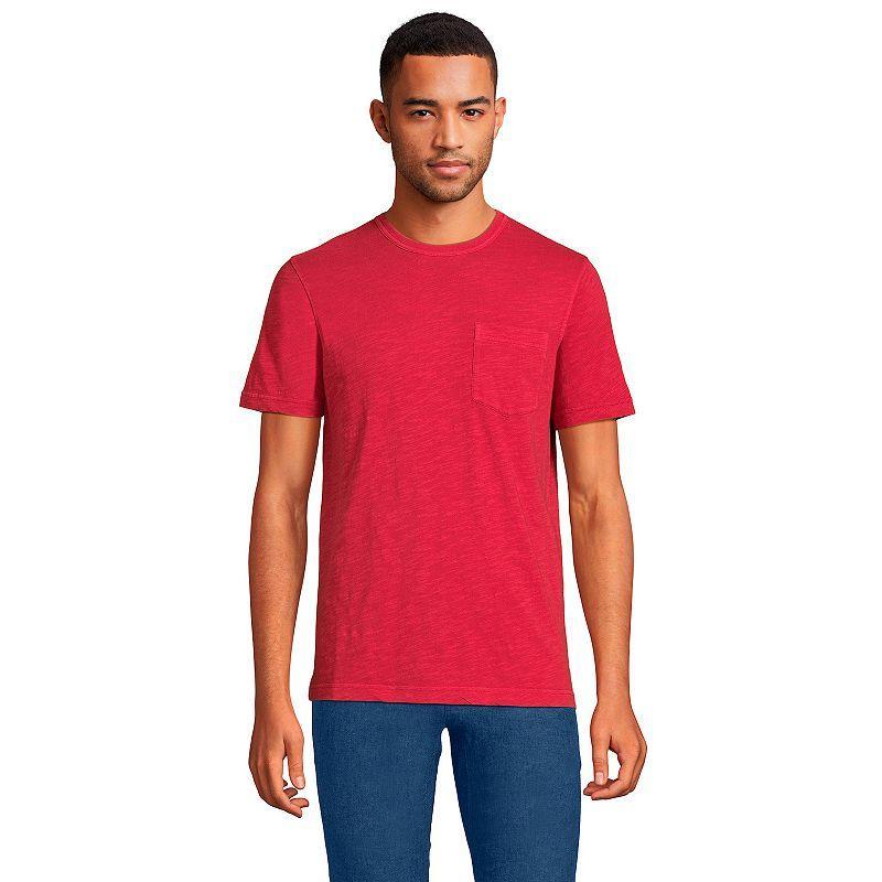 Lands' End Men's Short Sleeve Garment Dye Slub Pocket Tee Product Image