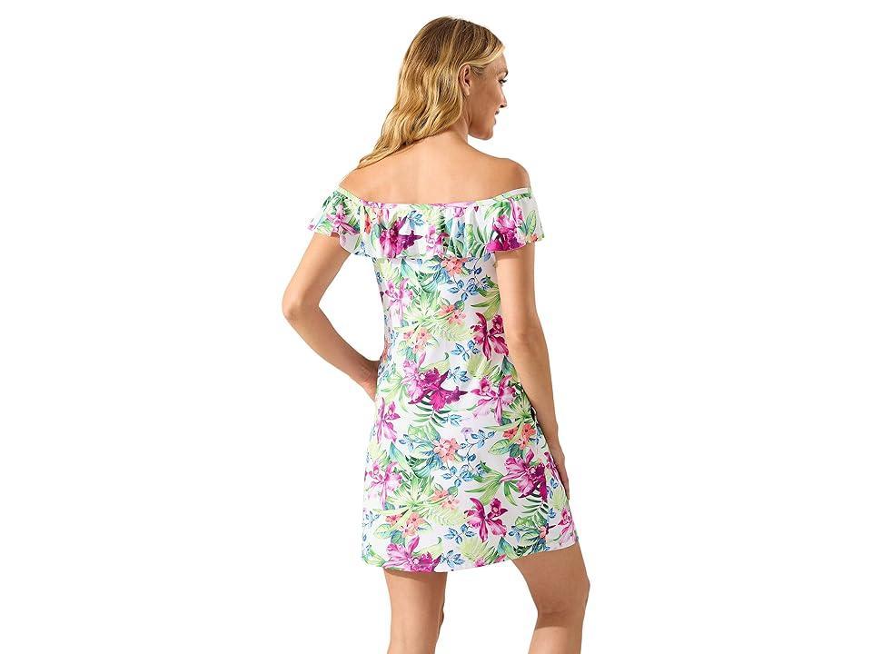 Tommy Bahama Coastal Gardens Off-the-Shoulder Spa Dress Women's Swimwear Product Image