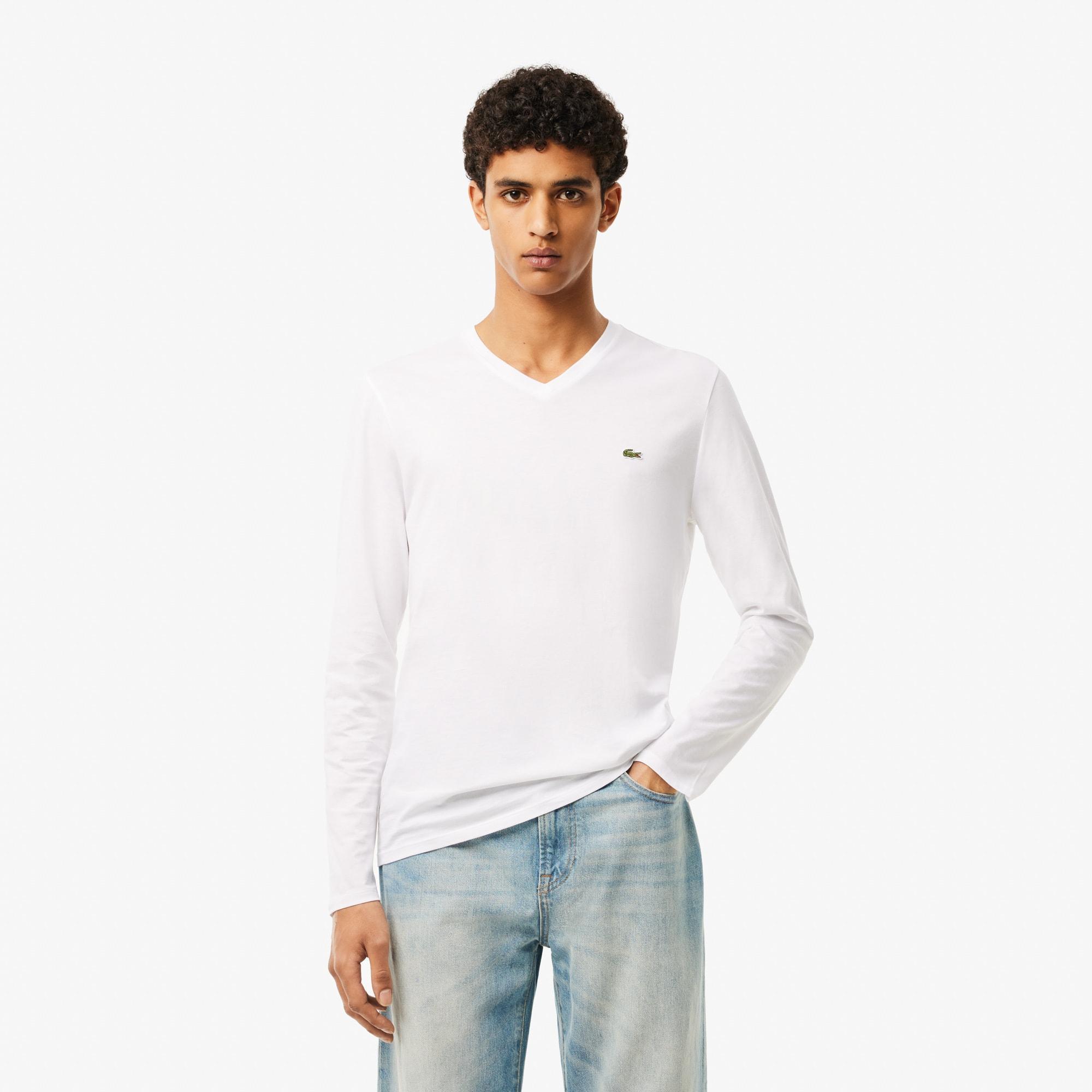 Men's Lightweight Pima Cotton V-Neck T-Shirt Product Image