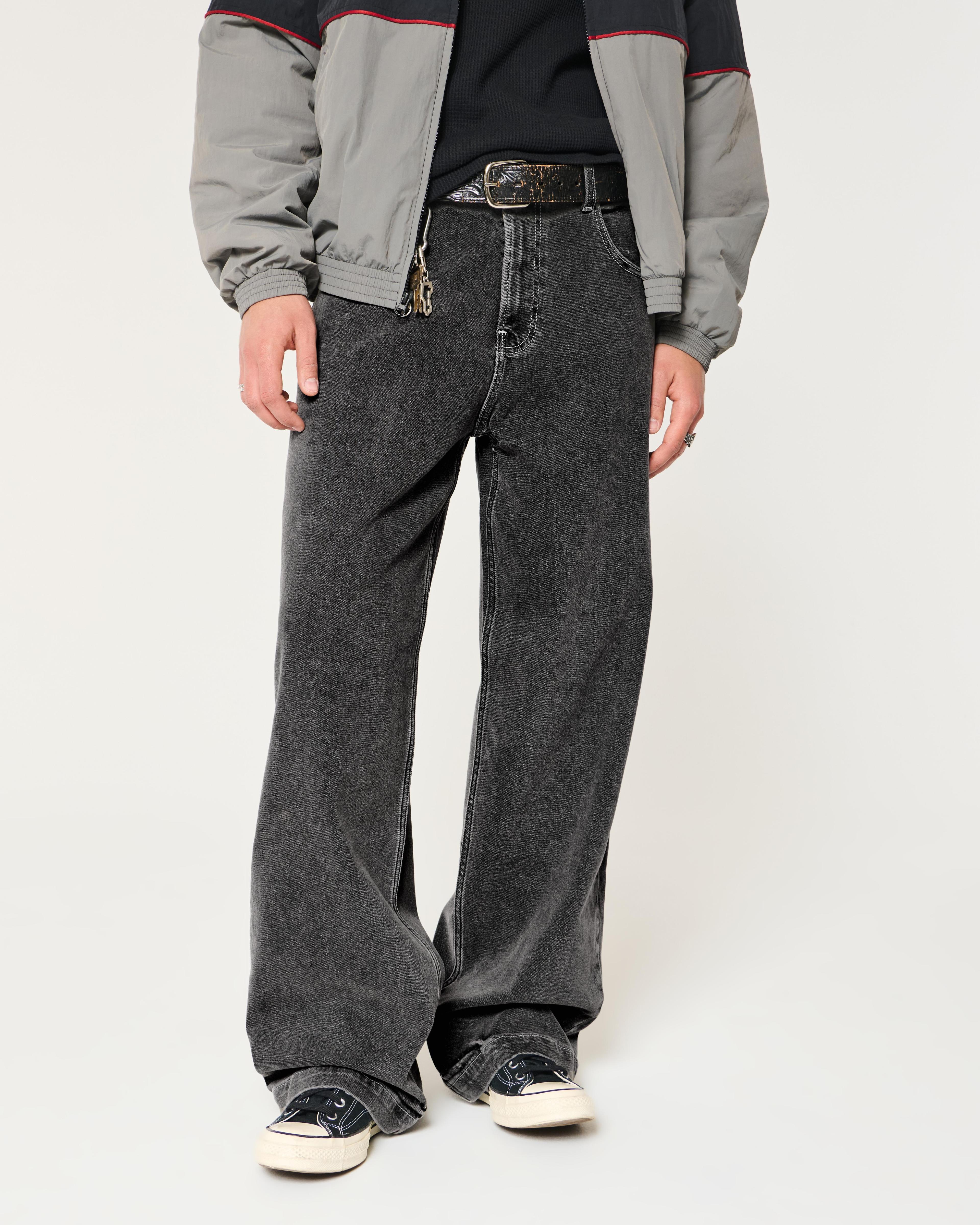 Washed Black Super Baggy Jeans Product Image