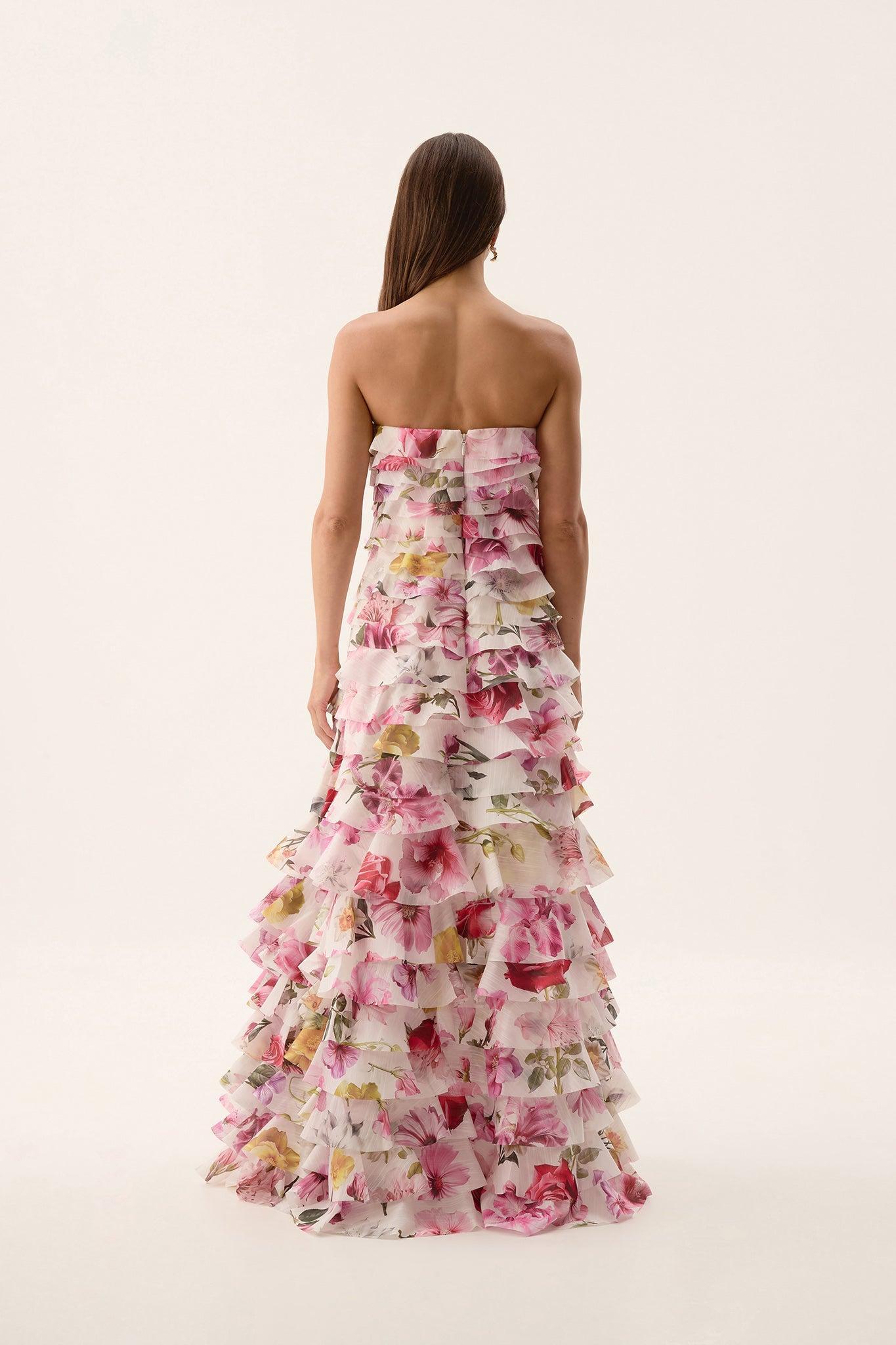 Fleur Pleated Gown Product Image