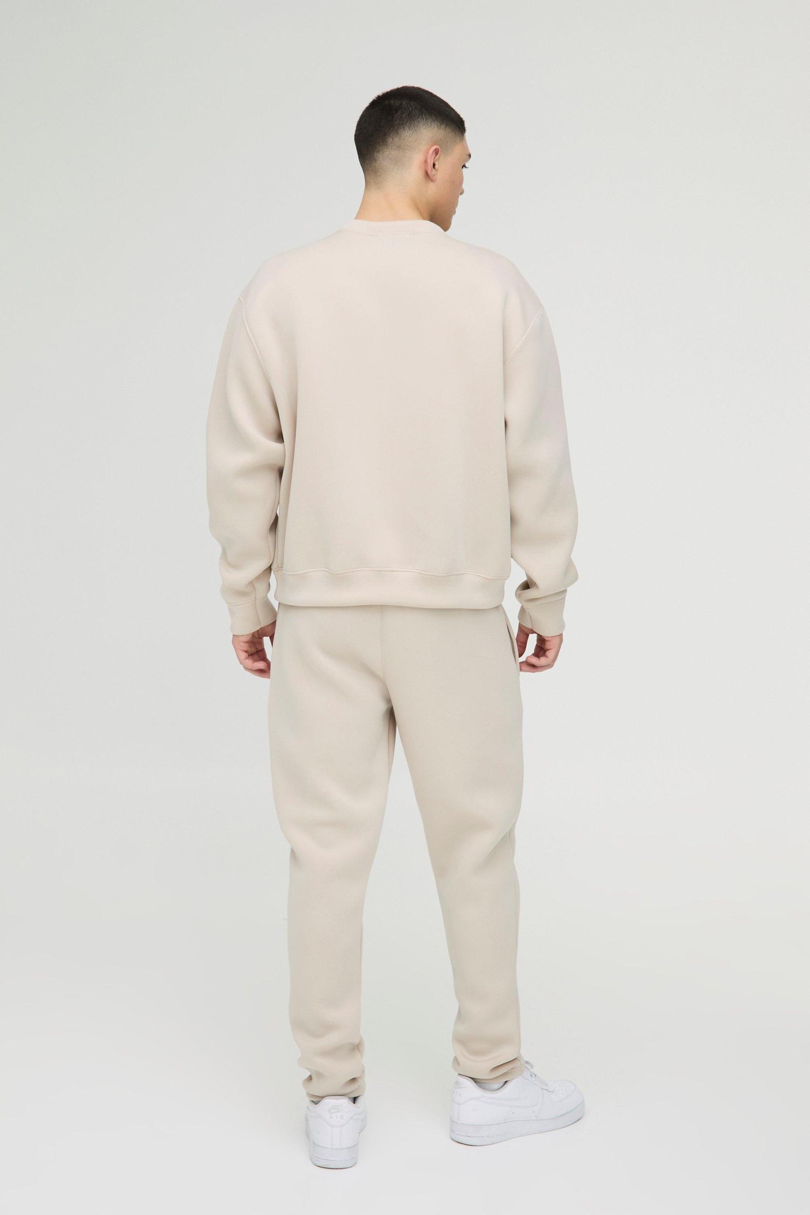 Oversized Boxy Bonded Scuba Sweatshirt | boohooMAN USA Product Image