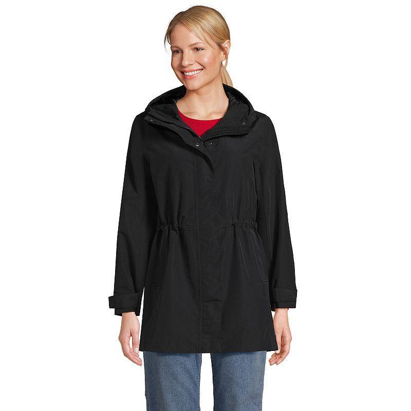 Women's Lands' End Classic Squall Hooded Raincoat, Size: Small, Deep  Blue Product Image