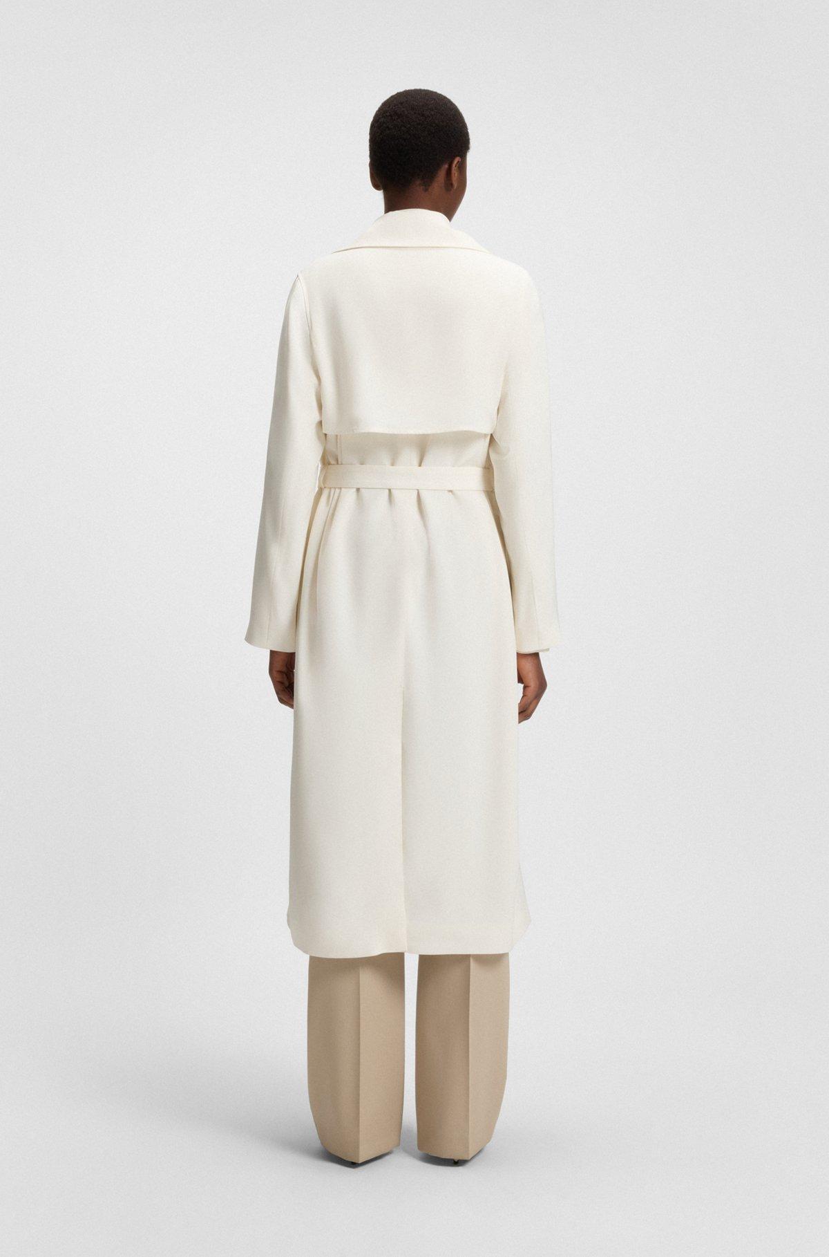 Trench coat with fabric belt Product Image