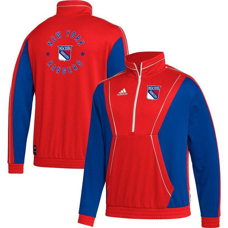 Mens adidas Blue Toronto Maple Leafs Team Classics Half-Zip Jacket Product Image