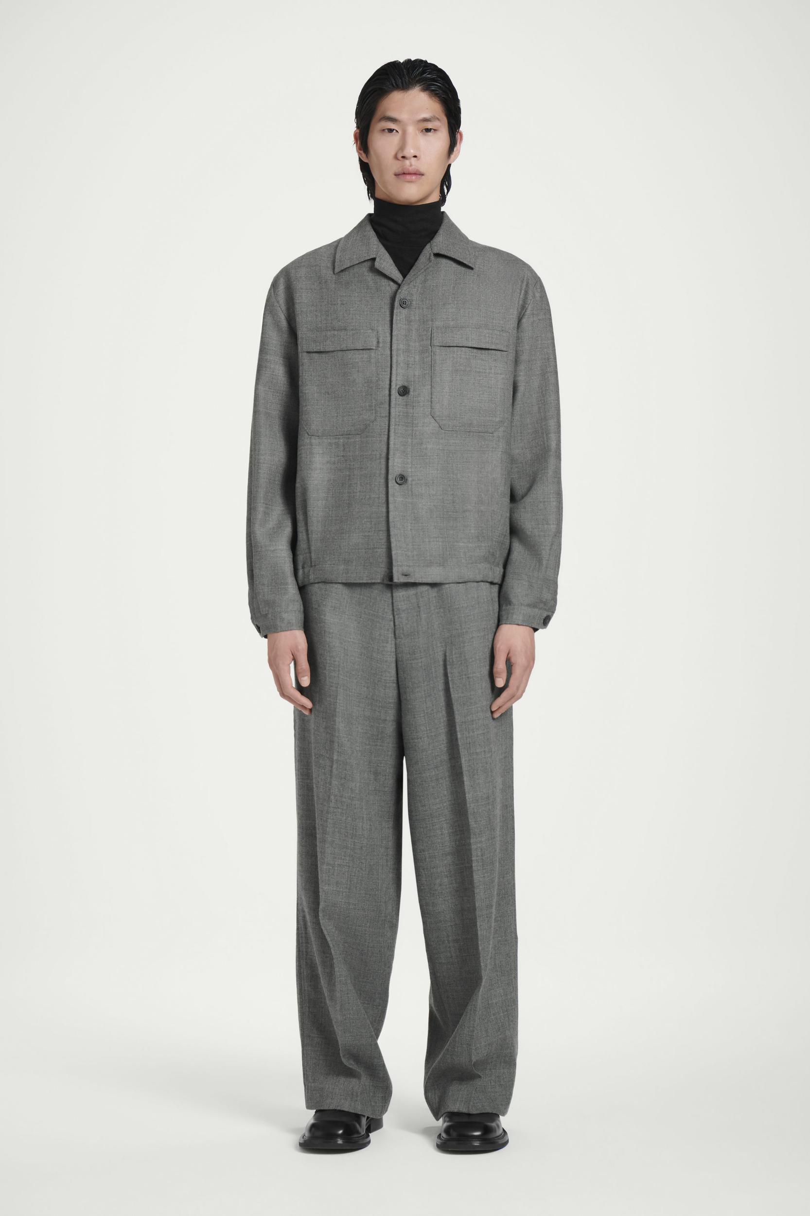 WOOL-FLANNEL OVERSHIRT Product Image