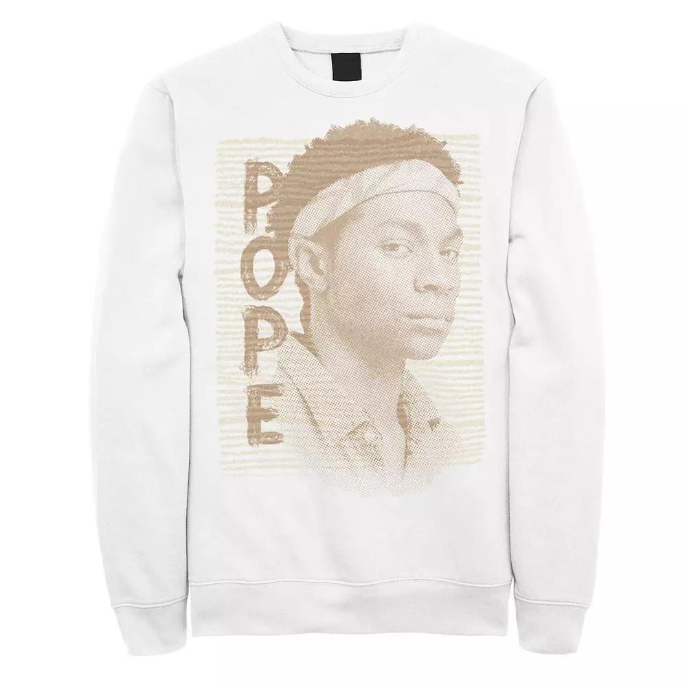 Men's Outer Banks Pope Poster Sweatshirt, Boy's, Size: Medium, White Product Image