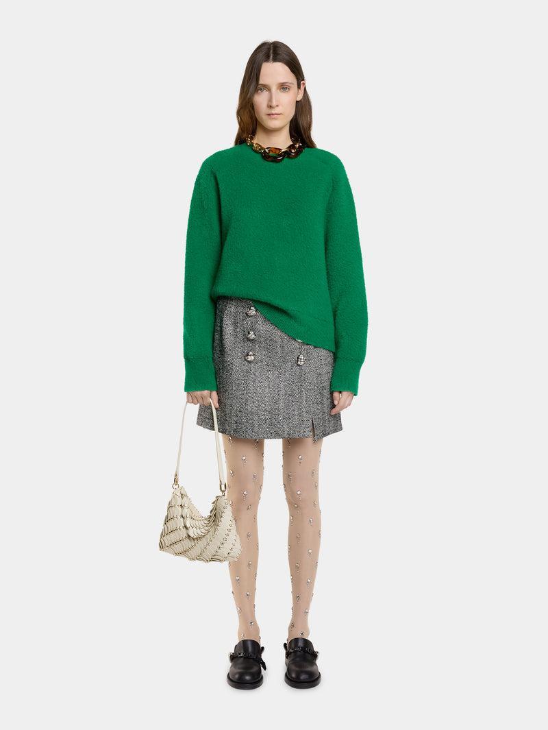 OVERSIZED SWEATER IN BRUSHED WOOL Product Image