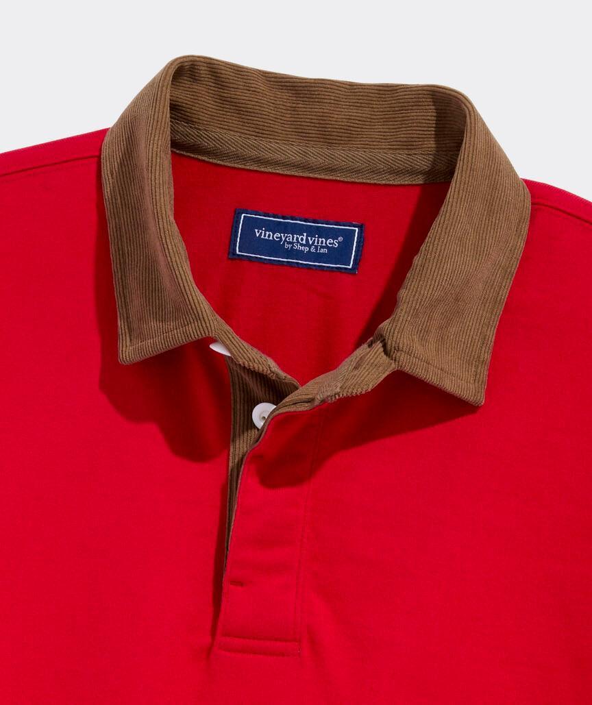 Corduroy Collar Rugby Shirt Product Image