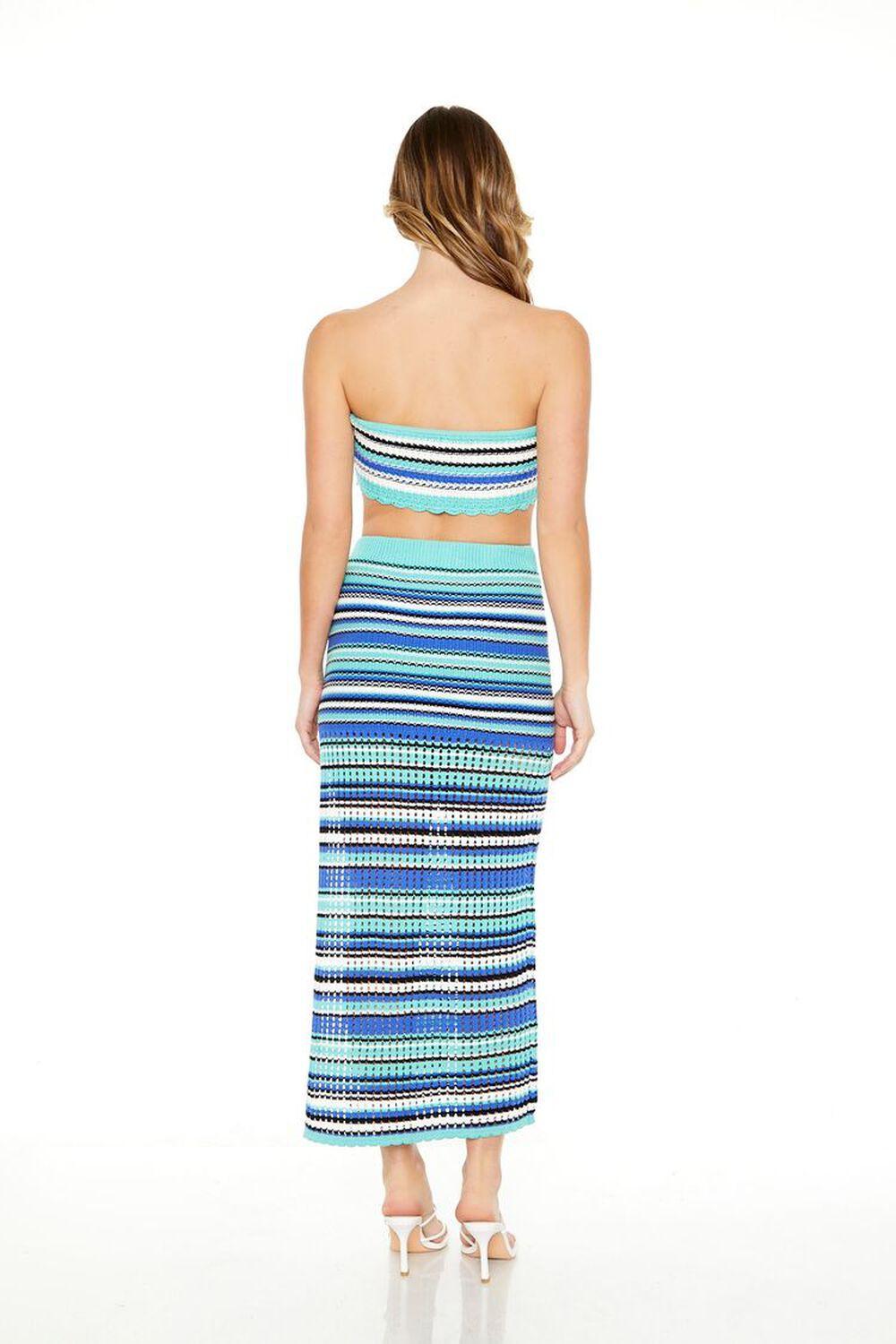 Striped Crochet Midi Skirt | Forever 21 Product Image