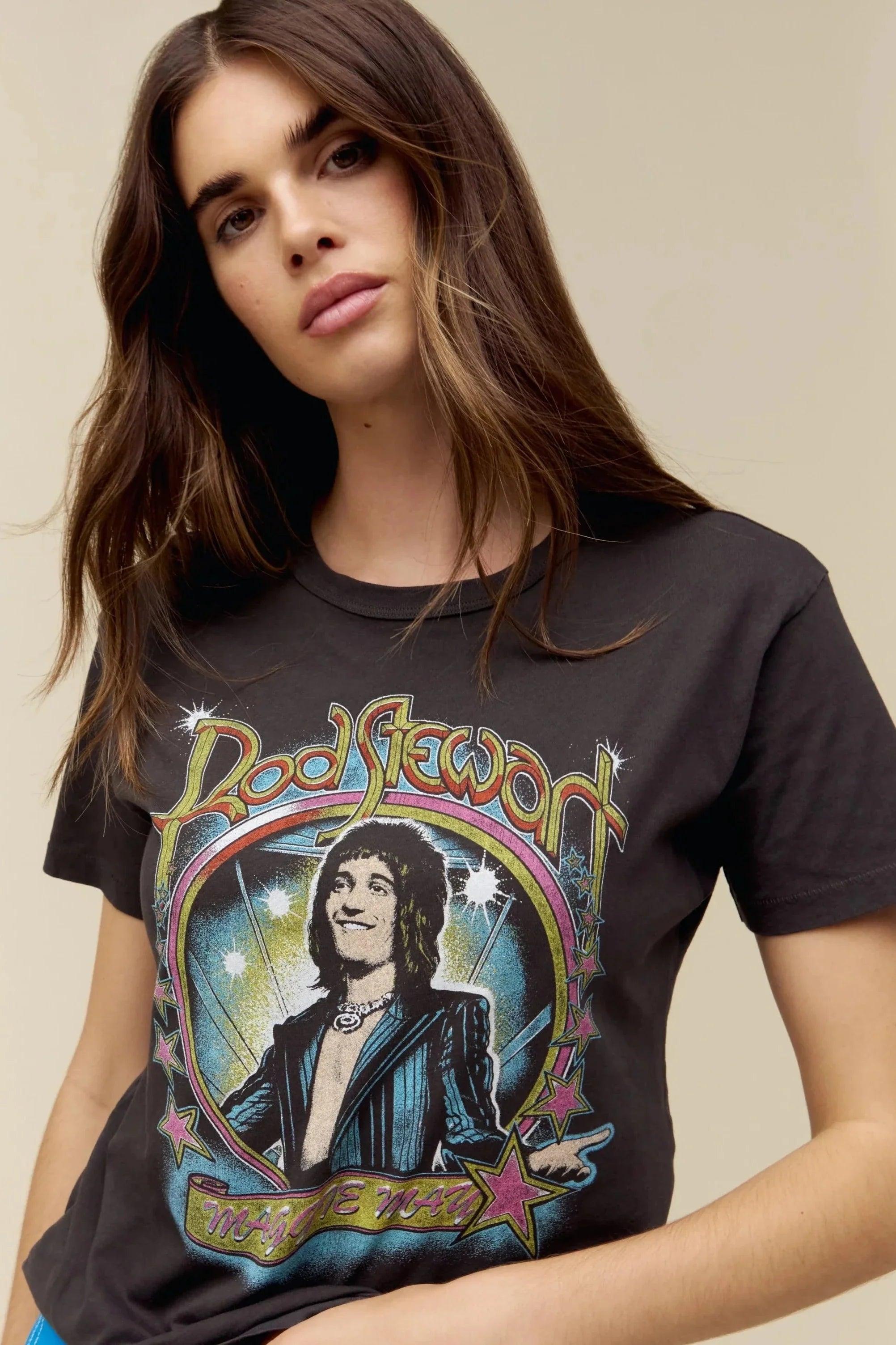 Daydreamer Rod Stewart Maggie May Ringer Tee Product Image