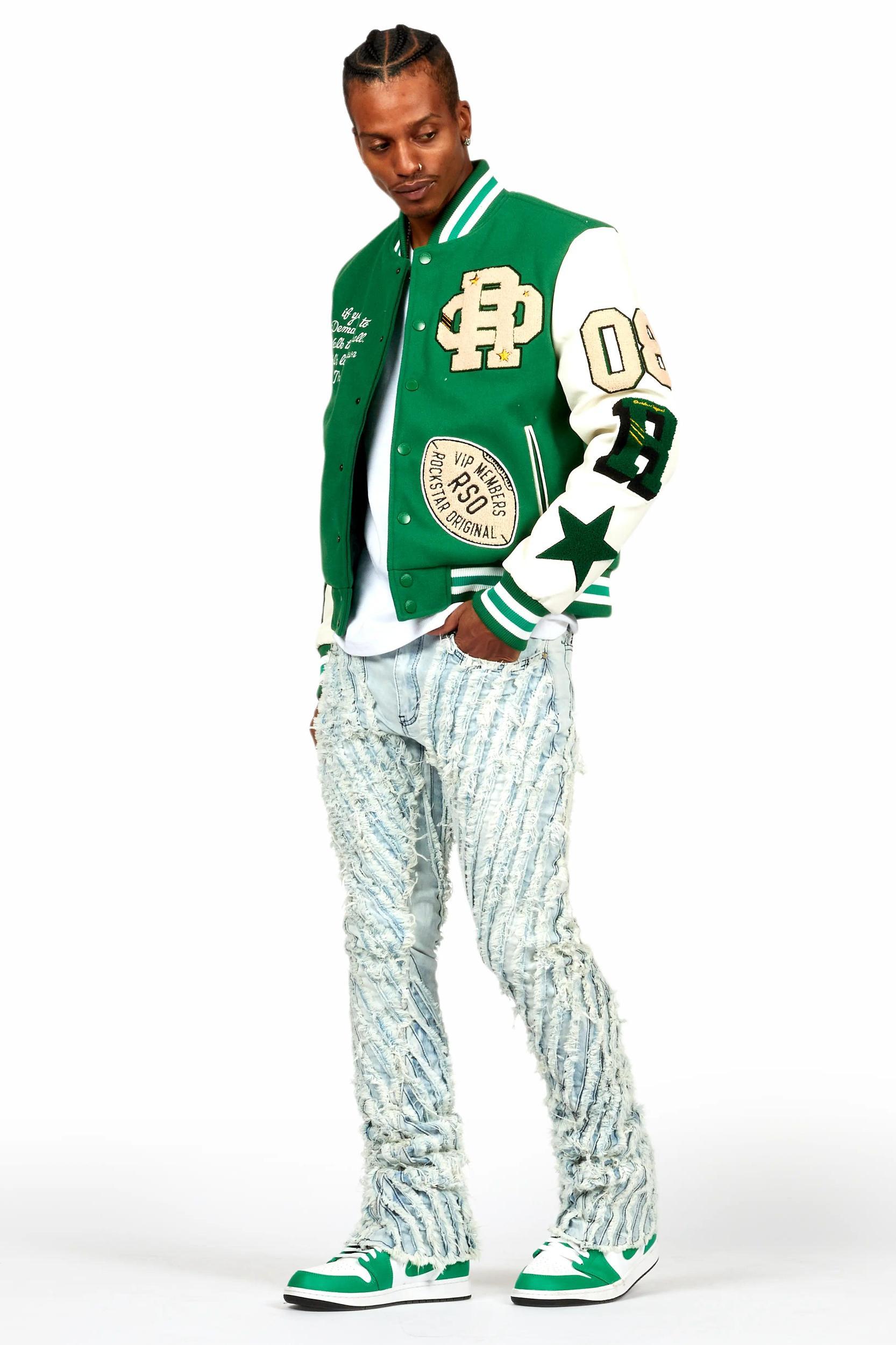 Balser Green Varsity Jacket Male Product Image