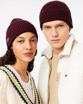 Rib Knit Brushed Wool Beanie Product Image