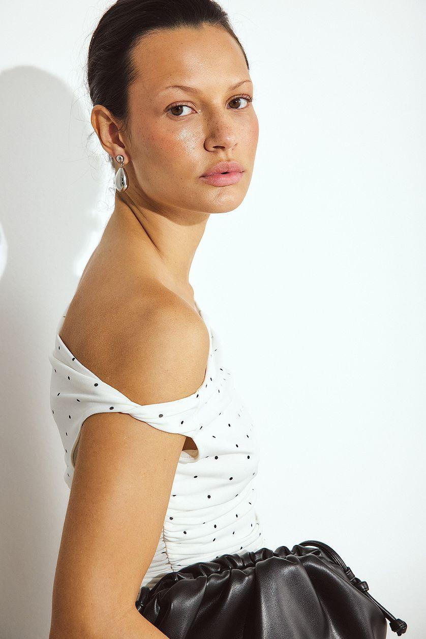 Twist Off Shoulder Top Product Image