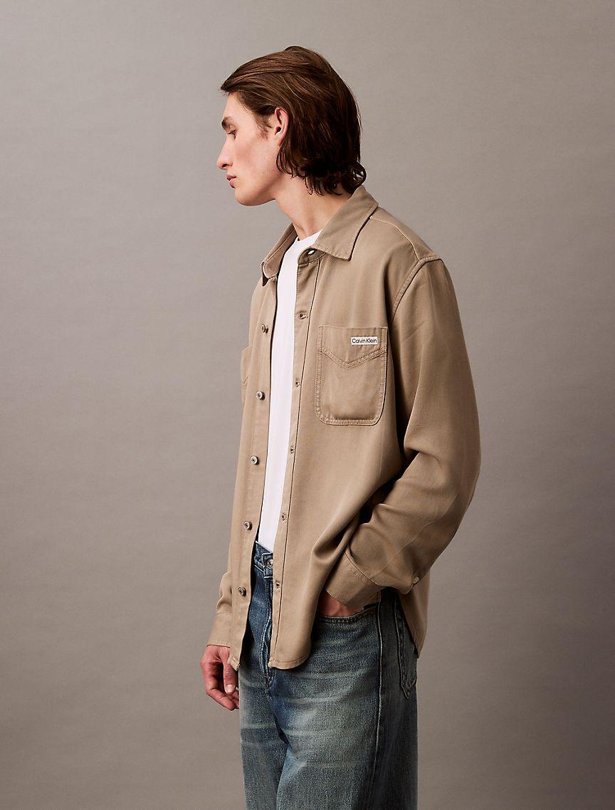 Twill Relaxed Button-Down Shirt Product Image