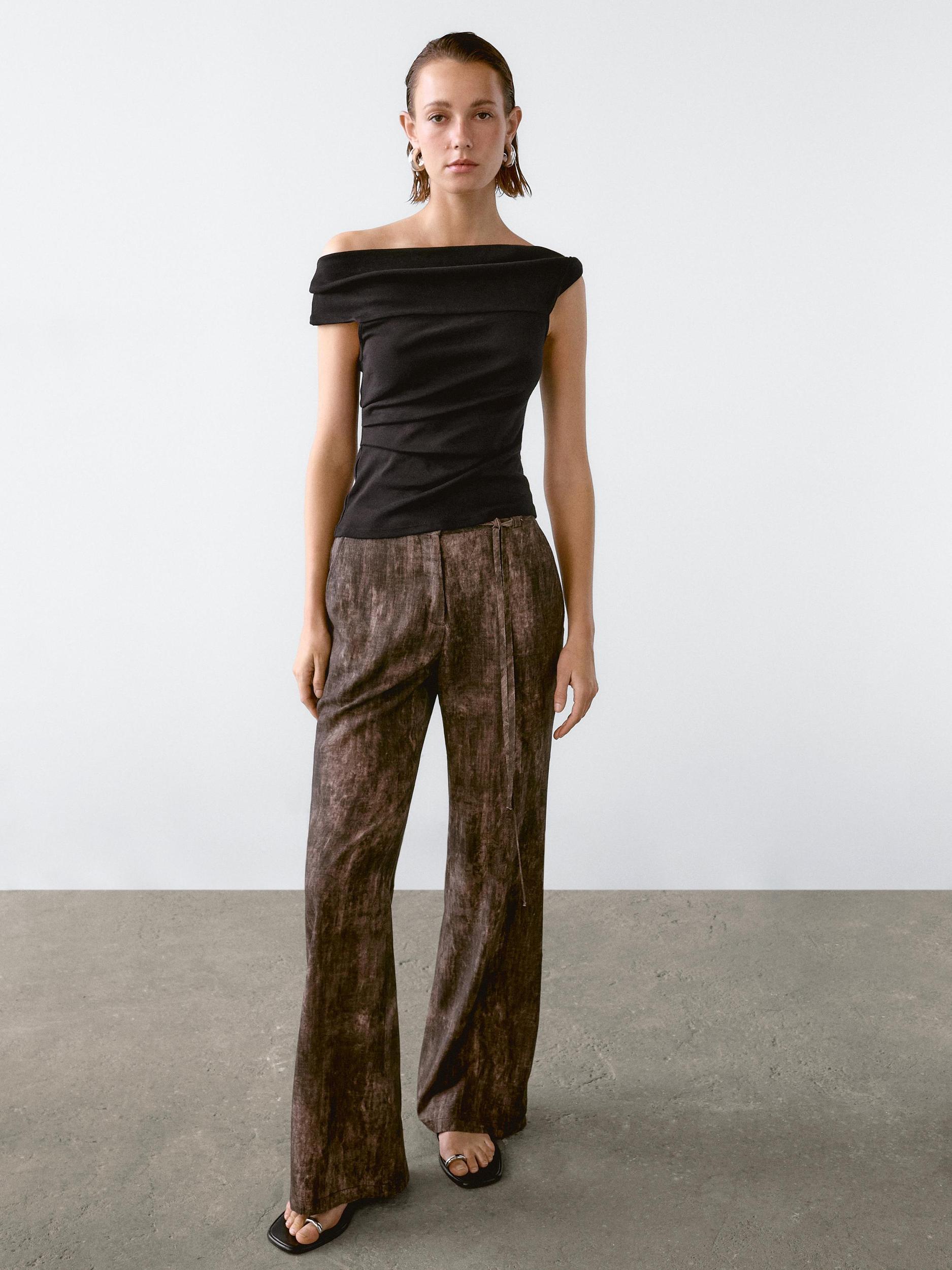 Draped strapless top Product Image