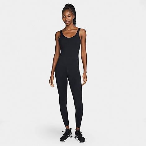 Nike Womens Solid One Dri-fit Scoop-Neck Bodysuit black/black Product Image