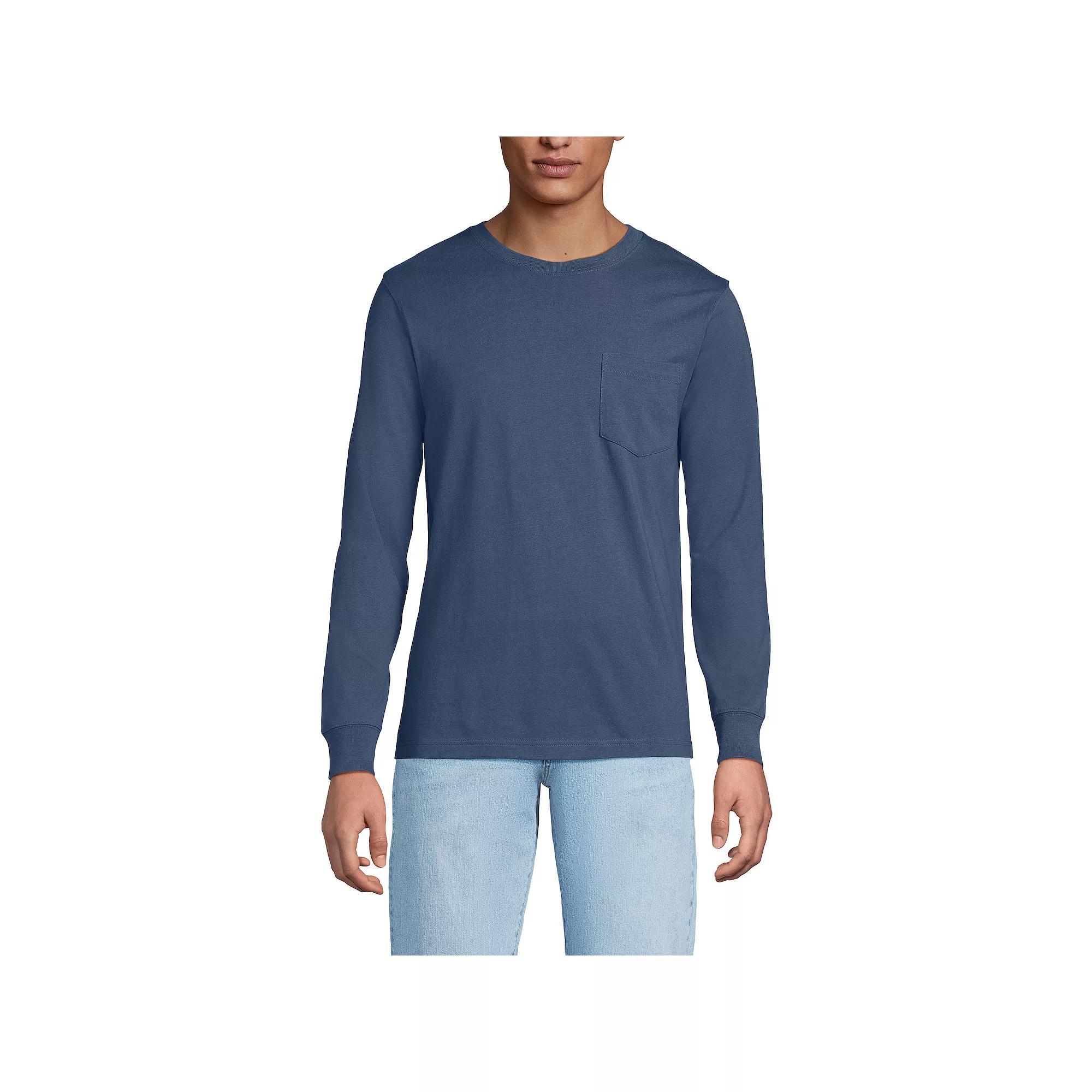 Men's Lands' End Super-T Pocket Tee,  Product Image