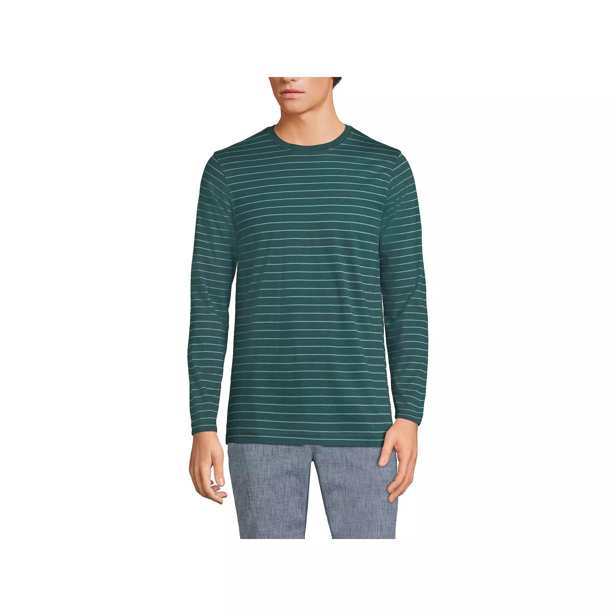 Big & Tall Lands' End Supima Crewneck Tee, Men's,  Product Image