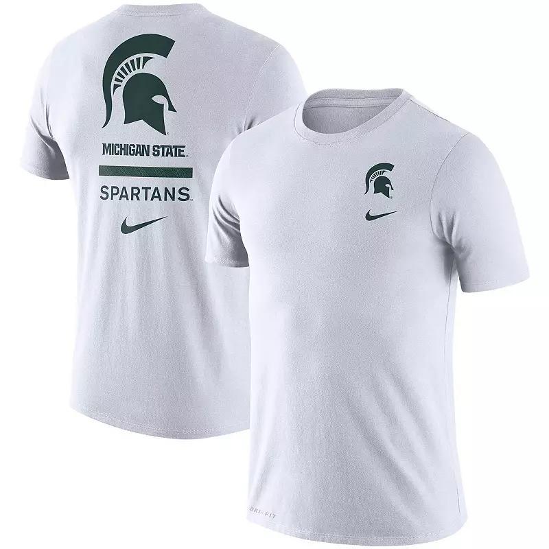 Men's Nike White Michigan State Spartans DNA Logo Performance T-Shirt, Size: 2XL Product Image