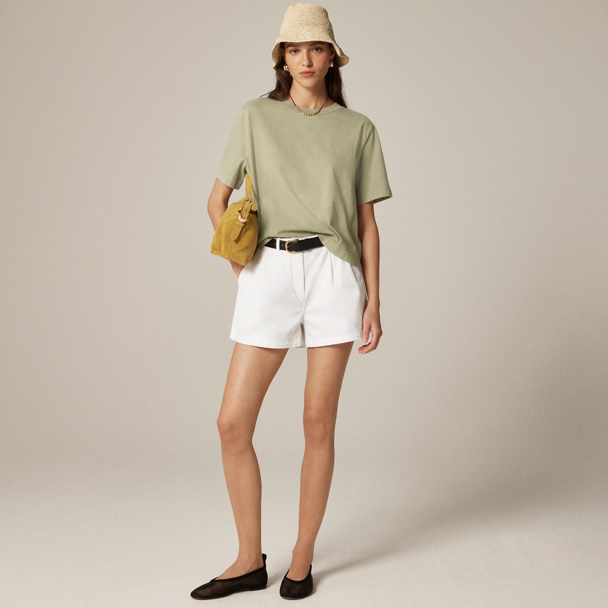 Relaxed premium-weight cropped T-shirt Product Image