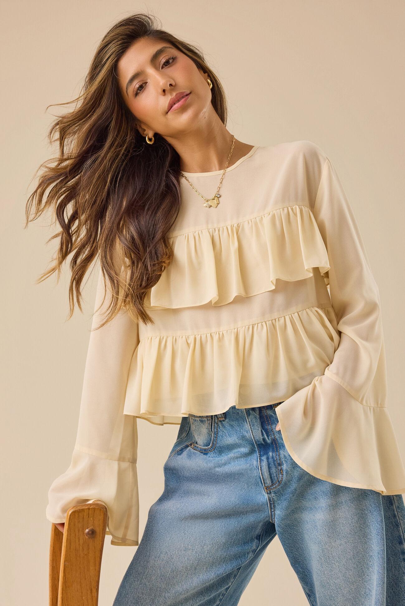 Wrenley Ruffle Top Product Image