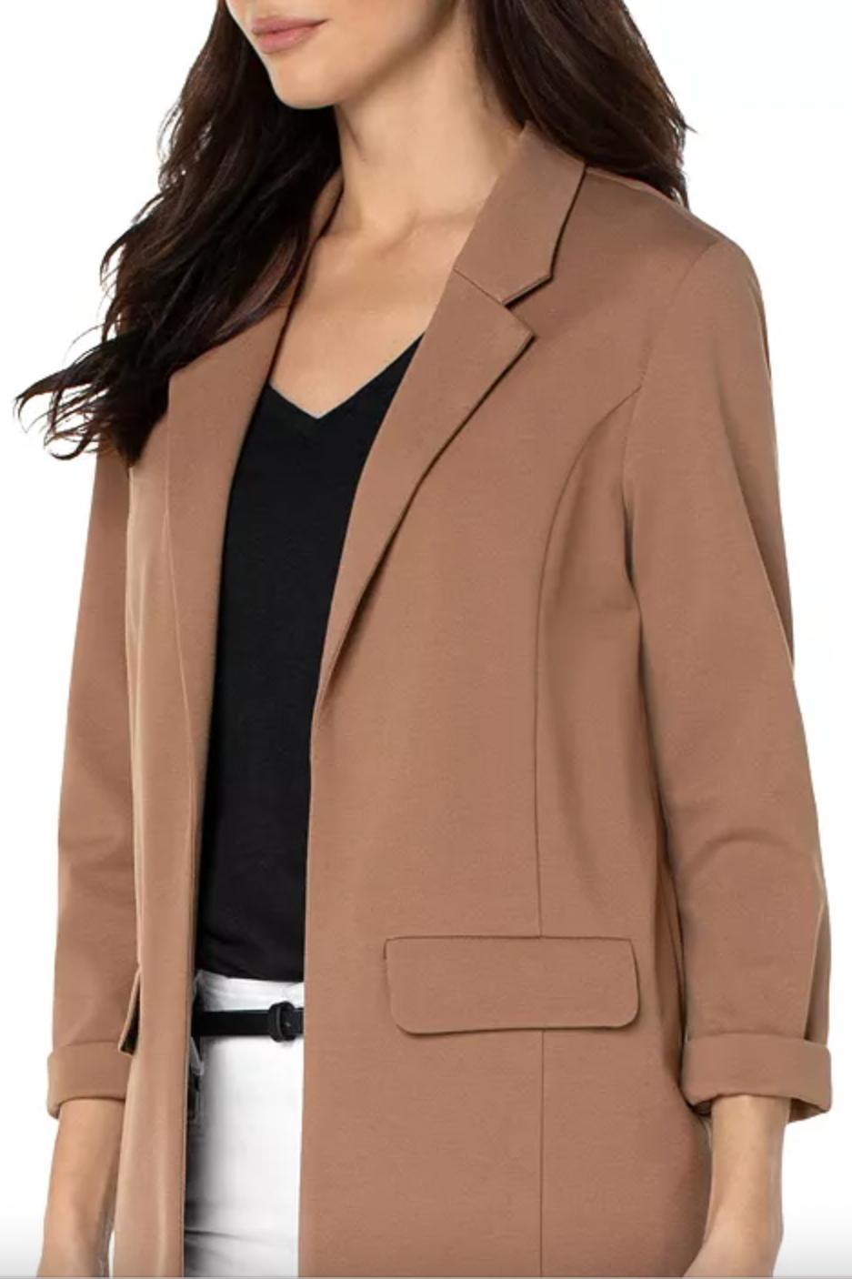 Boyfriend Blazer W/ Princess Darts - Maple Product Image