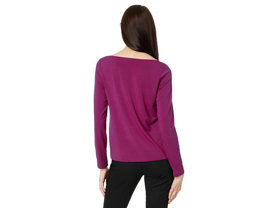 Eileen Fisher Cowl Neck Top (Rhapsody) Women's Clothing Product Image