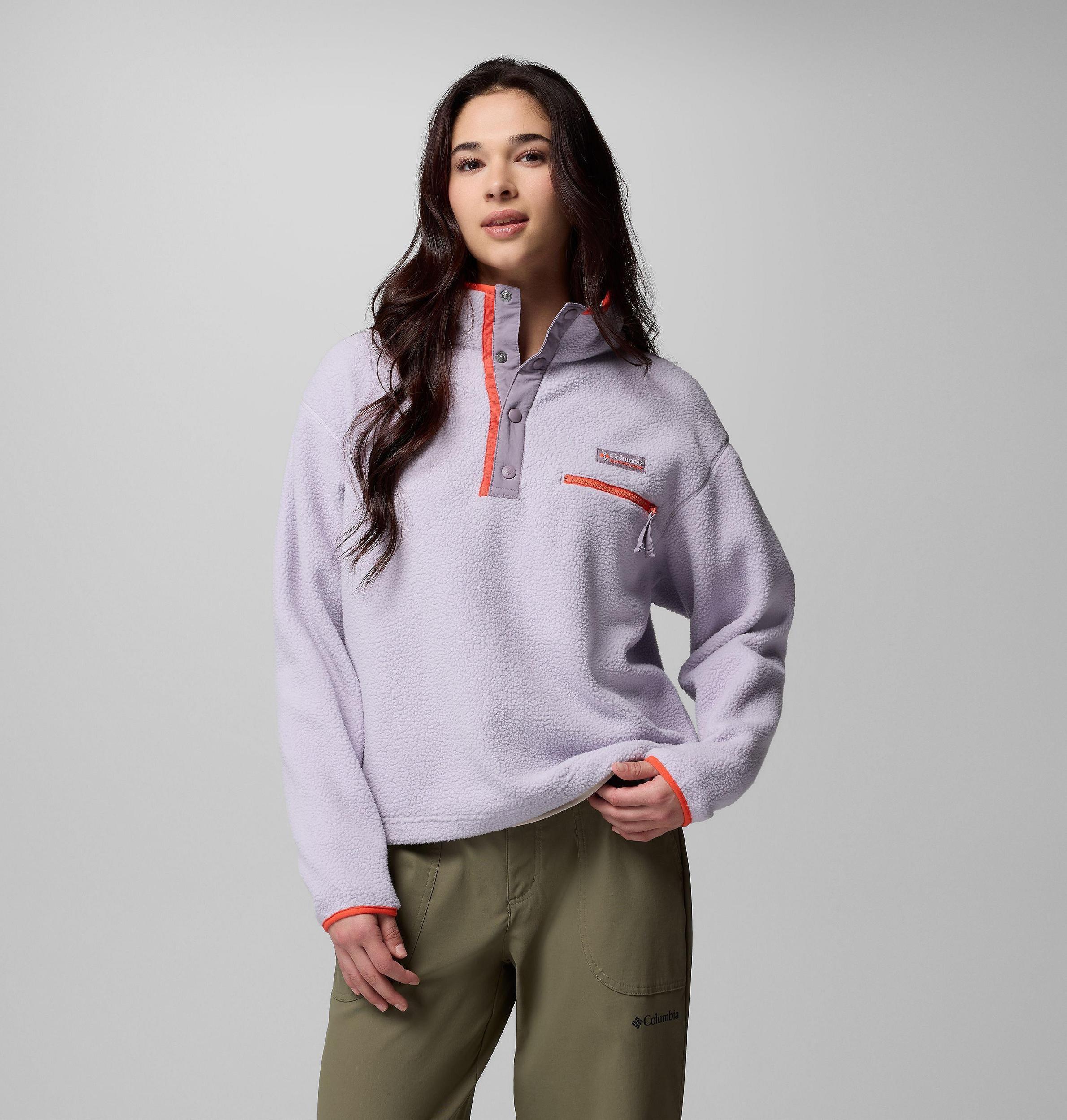 Columbia Womens Helvetia II Cropped Half Snap Fleece Pullover- Product Image