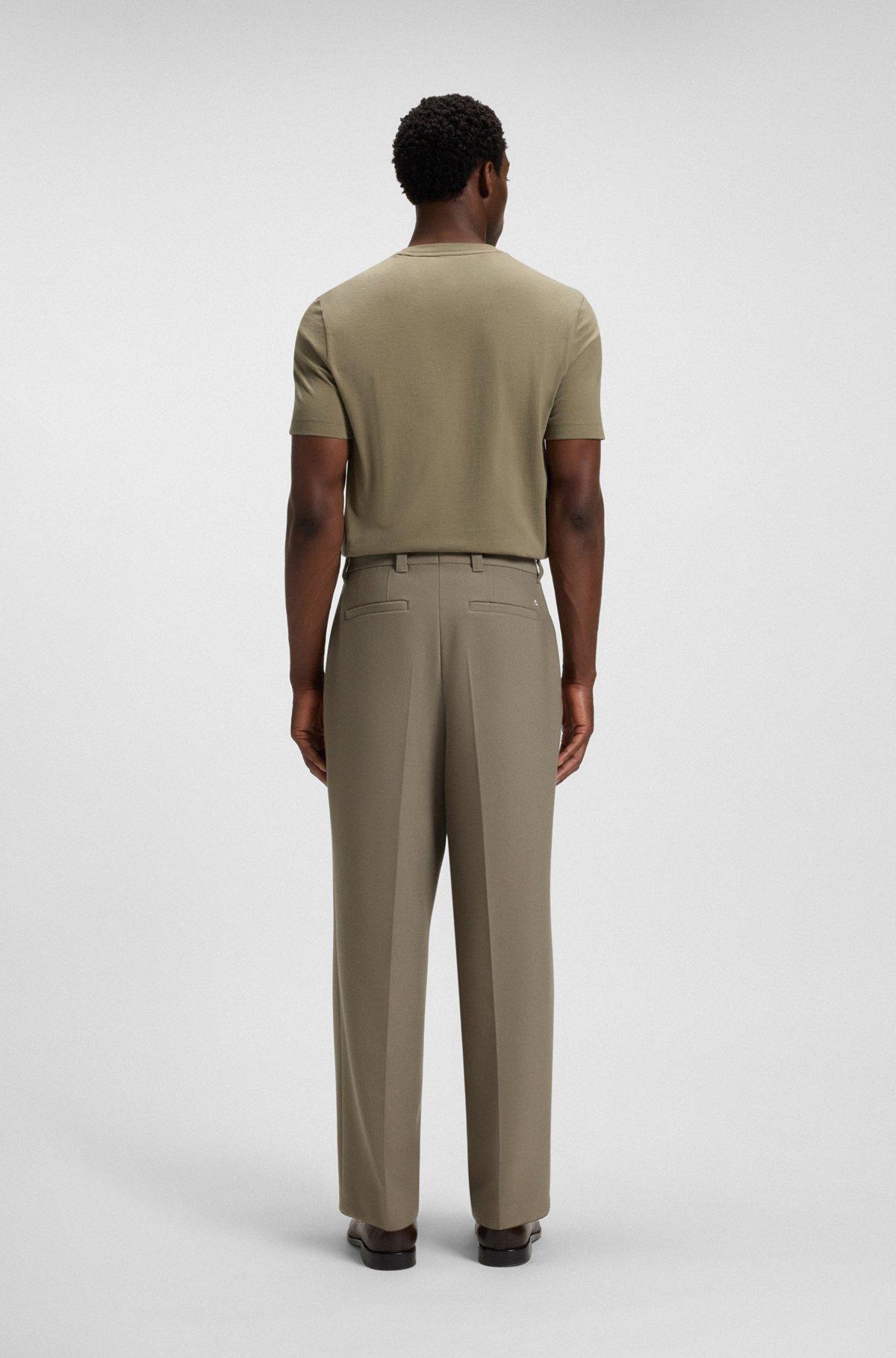 Relaxed-fit trousers with double pleat Product Image