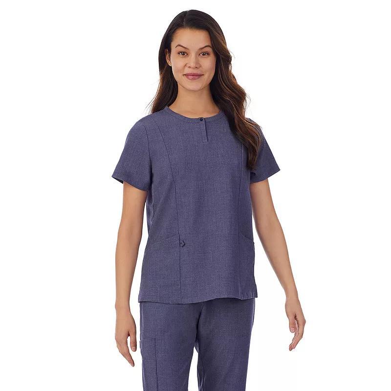 Women's Cuddl Duds® Scrubs Henley Top With 2 Pockets,  Product Image