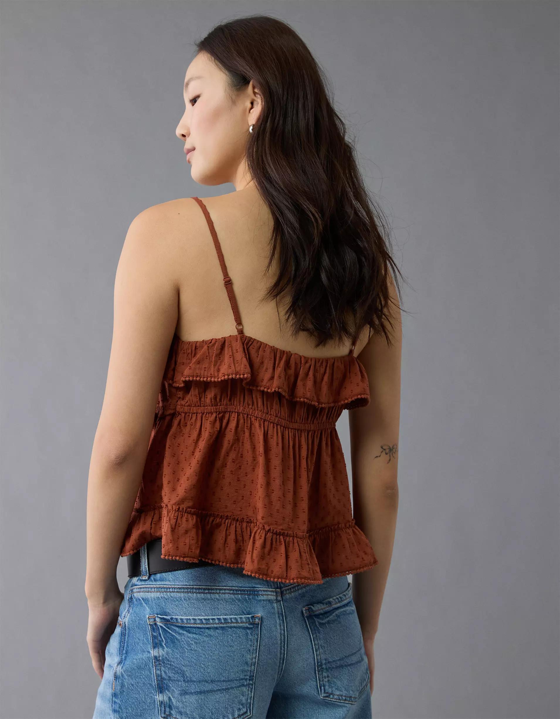 AE V-Neck Ruffle Cami Product Image