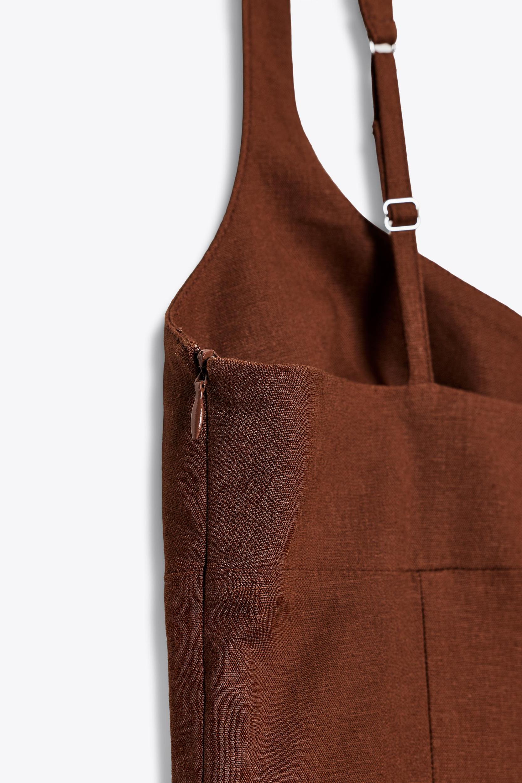 LINEN MIDI DRESS Product Image