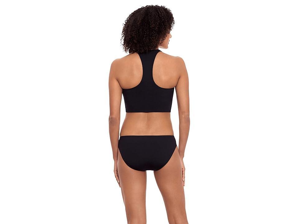 Lauren Ralph Lauren Rib Solids Racerback Midkini Women's Swimwear Product Image