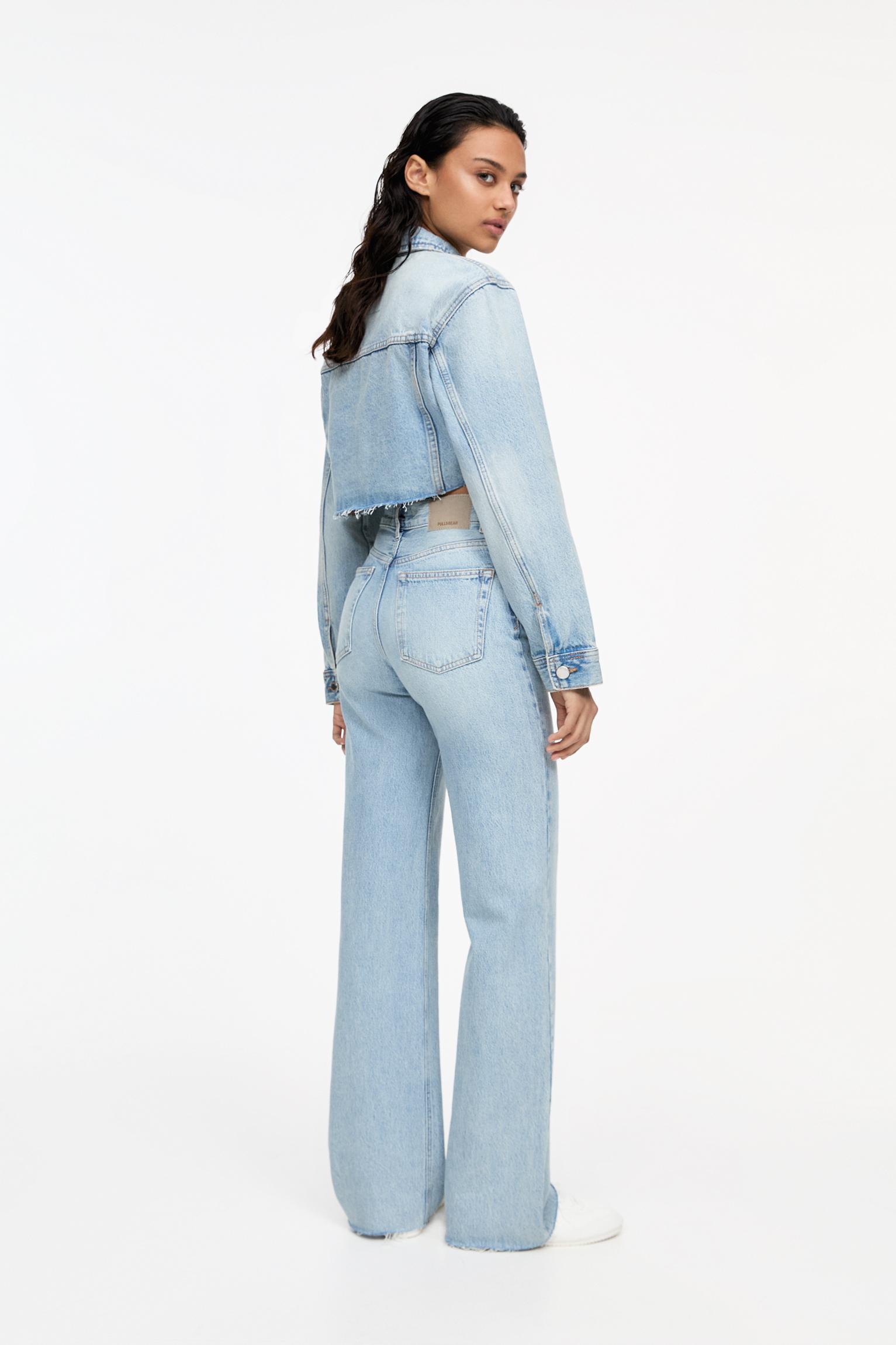 Straight-leg high-waist jeans Product Image