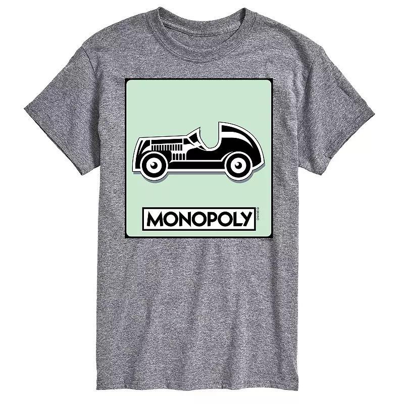 Big & Tall Monopoly Car Game Token Graphic Tee, Men's, Size: Large Tall, Gray Product Image