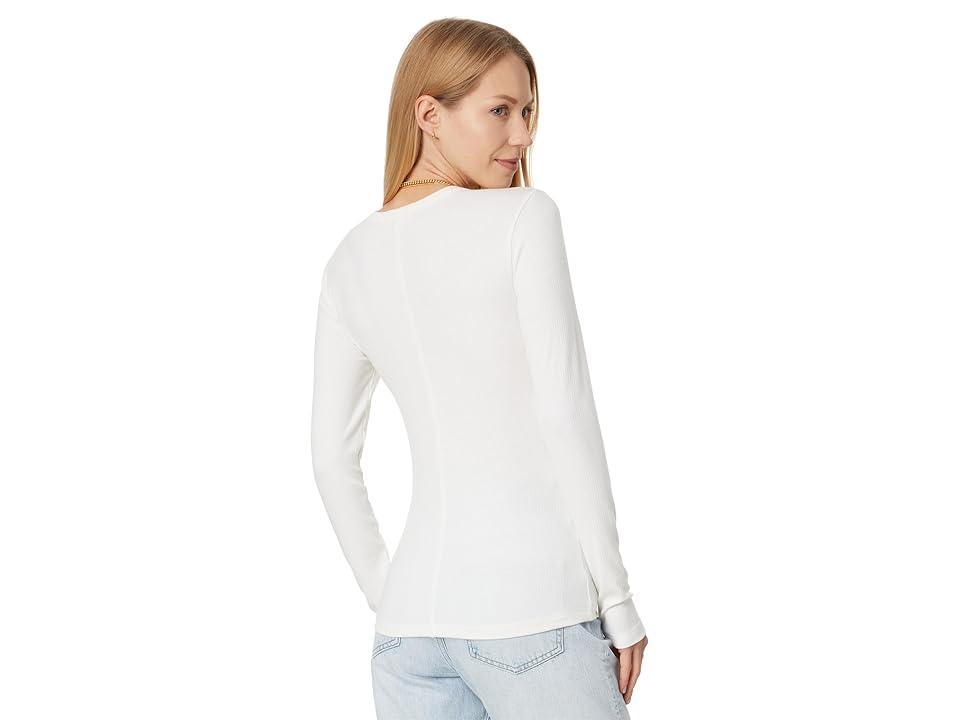 Madewell Modal Rib Long Sleeve Crew Neck (Winter ) Women's Clothing Product Image