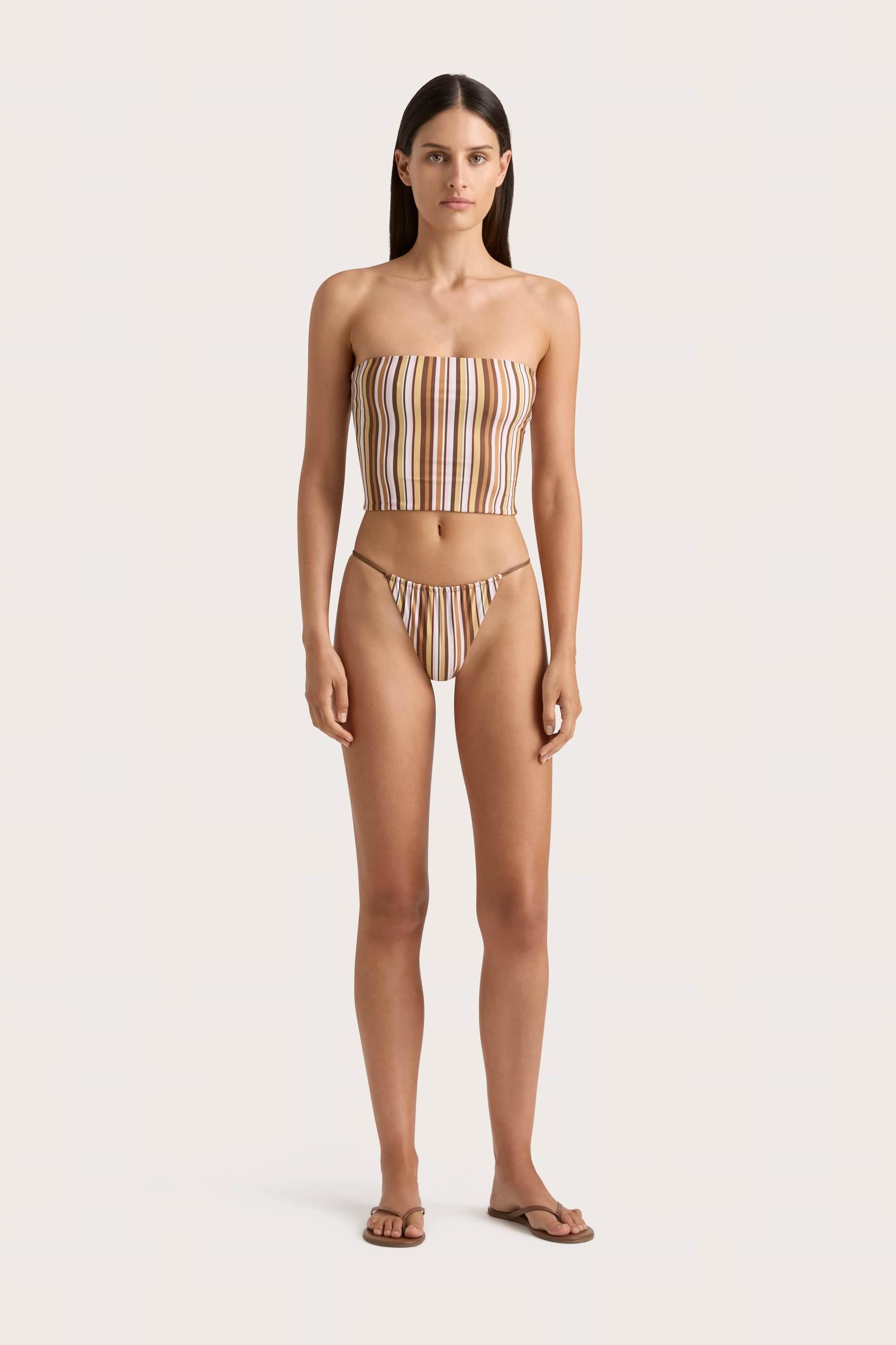 En Vau Skirt Terracotta Stripe - Final Sale Product Image